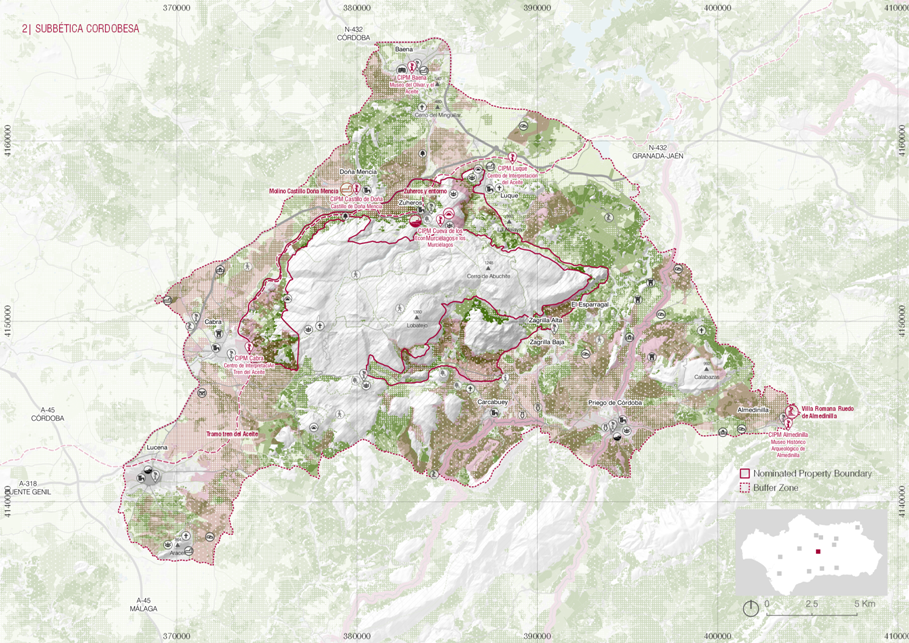 Mapa - SUBBÉTICA CORDOBESA
